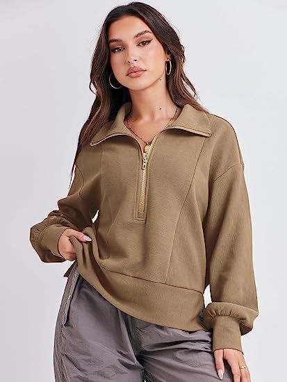 🔥2023 popular hot sale🔥 women's loose zipper collar coat
