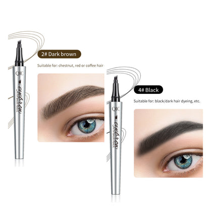 Waterproof 3D tattoo pencil with 4 fork tips for microblading (🔥 buy 1, get 1 free)