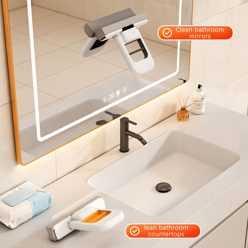 🧼🫧Mini Foldable Desktop Mop –  Mop for Wet & Dry