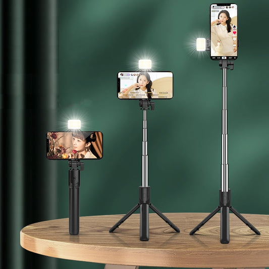 (🔥HOT SALE NOW- 49% OFF🔥) 6 In 1 Wireless Bluetooth Selfie Stick ⚡ BUY 4 GET EXTRA 49% OFF