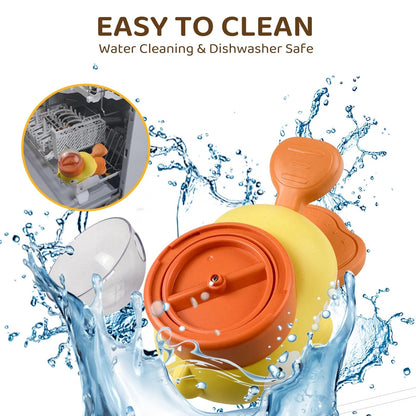 🏆Flash Sale⚡Little Yellow Duck Pet Feeder - Interactive Pecking Fun for Kids!