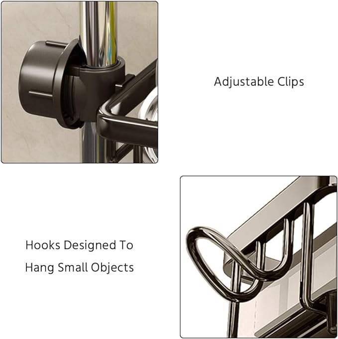 Sink Drain Rack Sponge Storage