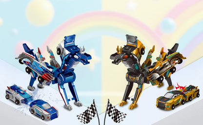 🎁Children's Day Special✨ Collision Transforming Dinosaur Car Toy