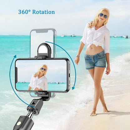 (🔥HOT SALE NOW- 49% OFF🔥) 6 In 1 Wireless Bluetooth Selfie Stick ⚡ BUY 4 GET EXTRA 49% OFF