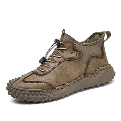 【49% OFF】 Men's hand-stitched leather casual sneakers🔥Buy 2 pairs，Free Shipping 🔥