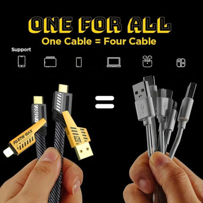 💥NEW HOT SALE💥4 in 1 PD 27W 65W Fast Charging Cable