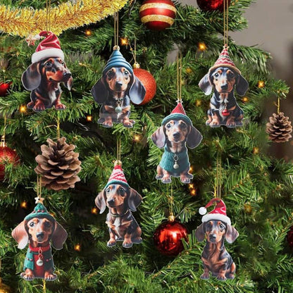 🎄Dog Christmas tree ornament✨Hanging dog ornaments