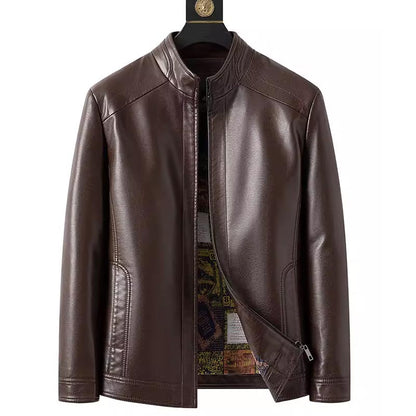 ✨New Arrival✨Men’s Warm Plush Lining Leather Jacket