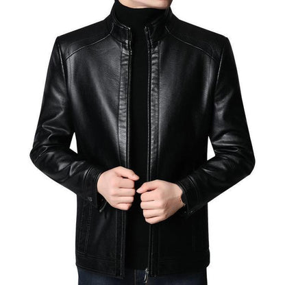 ✨New Arrival✨Men’s Warm Plush Lining Leather Jacket